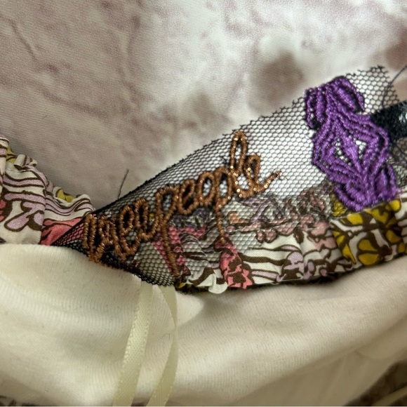 Free People Floral Mini Dress with Puff Sleeves - Picture 9 of 12